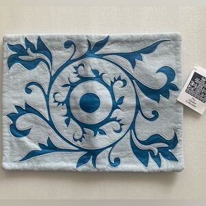 Vtg Hungarian Embroidered Pillow Cover 15.5x11.5 Church Motif Sandor Collection